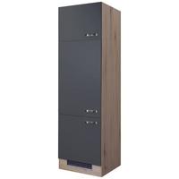 Dulap pt aparate incorporabile SHADOW     GIT60 - gri închis/stejar San Remo, Modern, material pe bază de lemn (60/200/57cm)