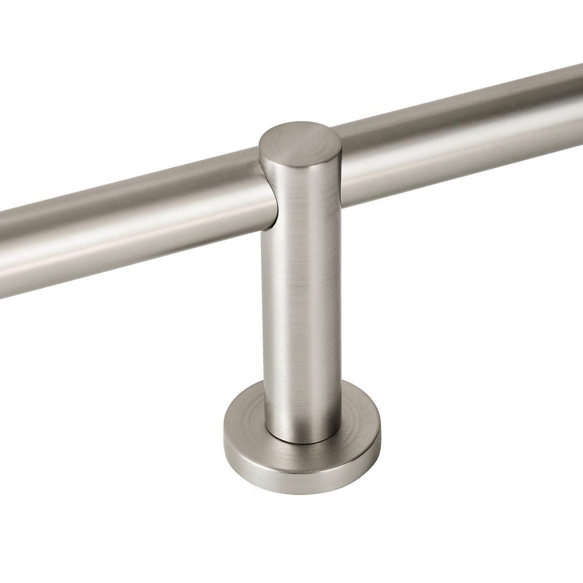 Set Za Drog Za Zavese Rillcube - barve nerjavečega jekla, kovina (120-210cm) - Premium Living