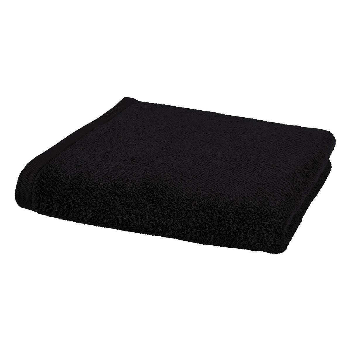 RĘCZNIK PRYSZNICOWY LONDON - czarny, Basics, tkanina (70/130cm) - Aquanova