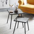 Beistelltisch in Schwarz/Goldfarben - Goldfarben/Schwarz, LIFESTYLE, Glas/Holzwerkstoff (36/41,5/36cm) - Modern Living Beistelltisch in Schwarz/Goldfarben - Goldfarben/Schwarz, LIFESTYLE, Glas/Holzwerkstoff (36/41,5/36cm) - Modern Living
