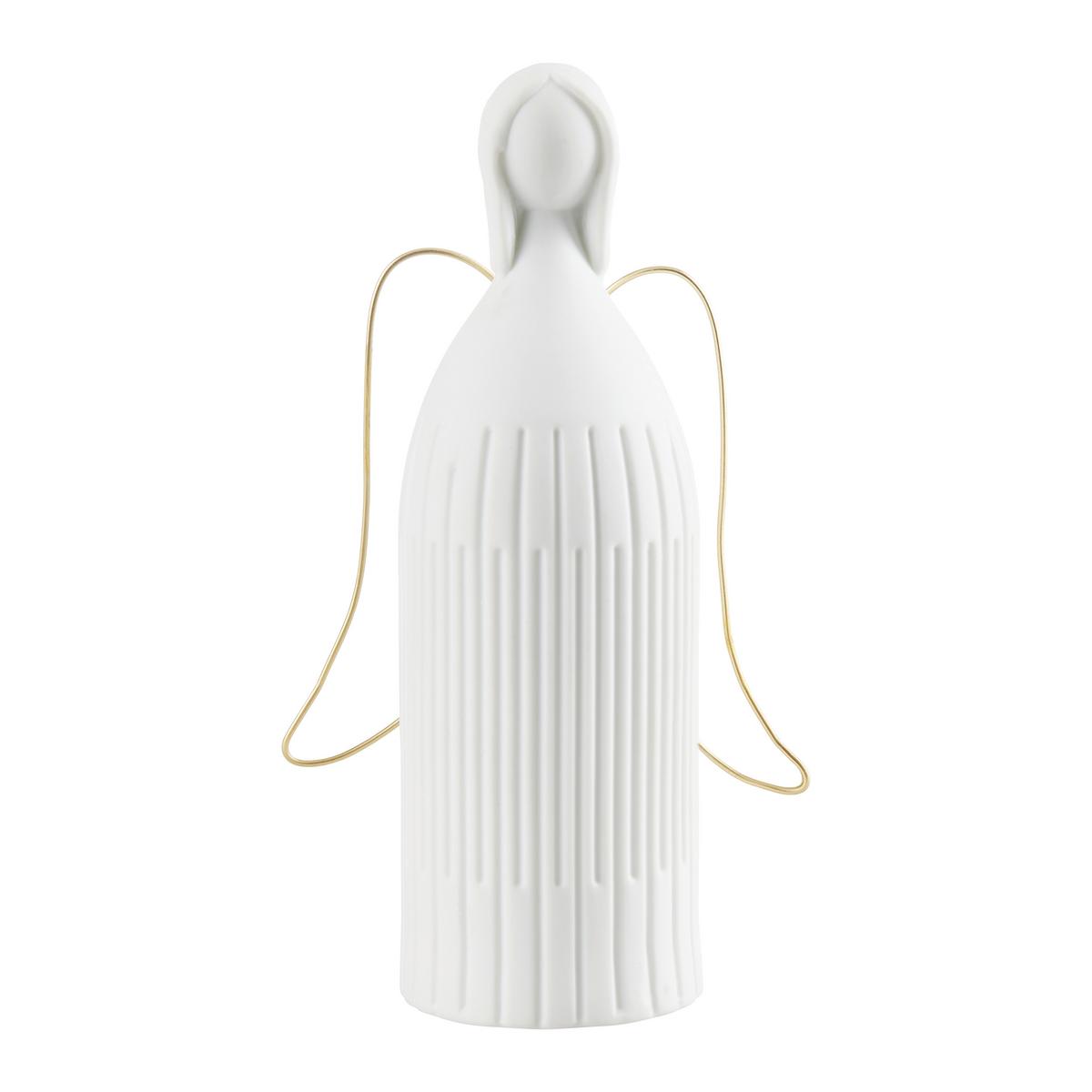 Dekoengel Mary Weiß - Weiß, KONVENTIONELL, Keramik (5/15cm) - Modern Living