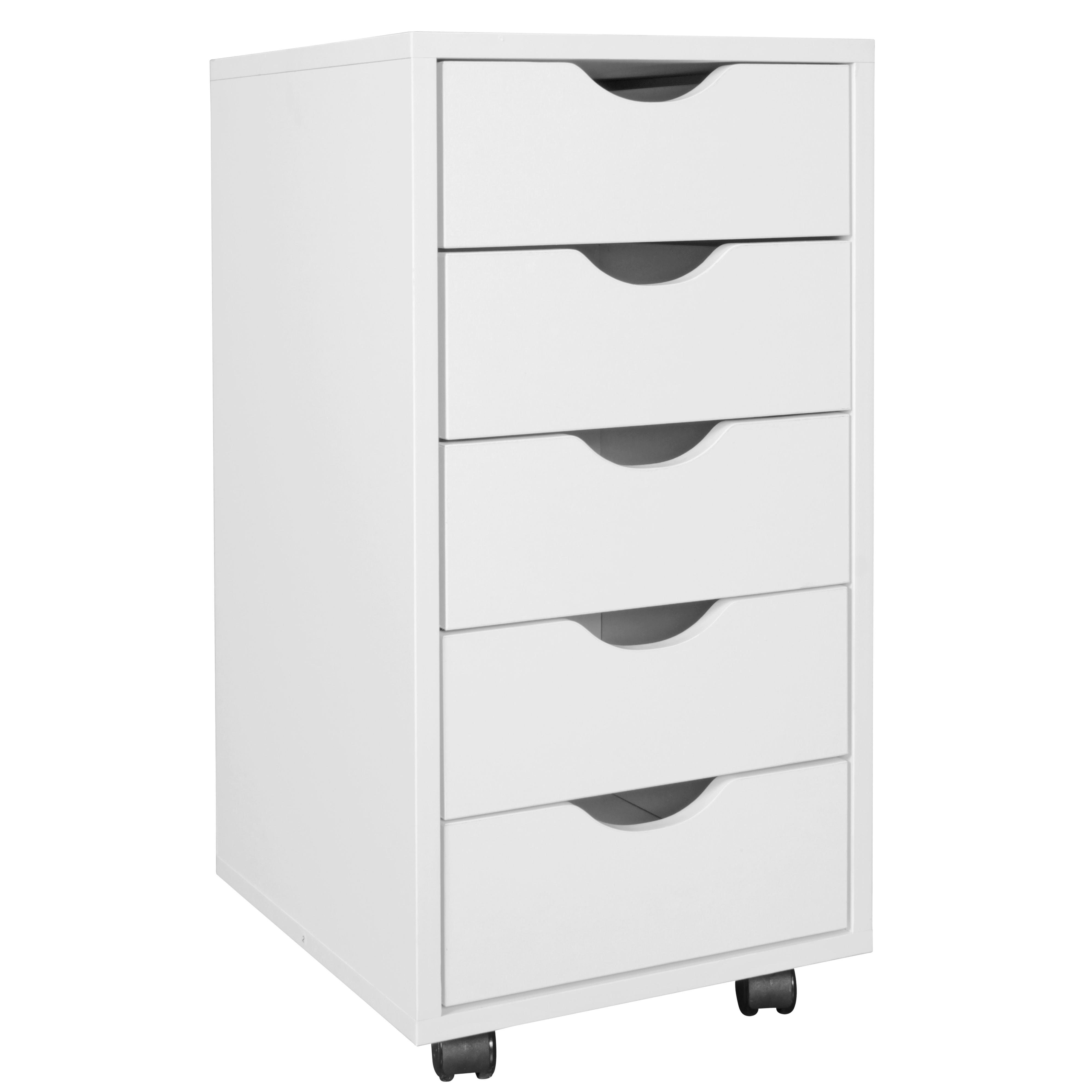 Rollbox Wl7.773 - alb, Design, plastic/material pe bază de lemn (33/38/64cm) - MID.YOU