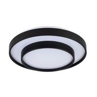 LAMPA SUFITOWA LED RIKU - czarny, Modern, tworzywo sztuczne/metal (48/8,5cm) - Bessagi Home