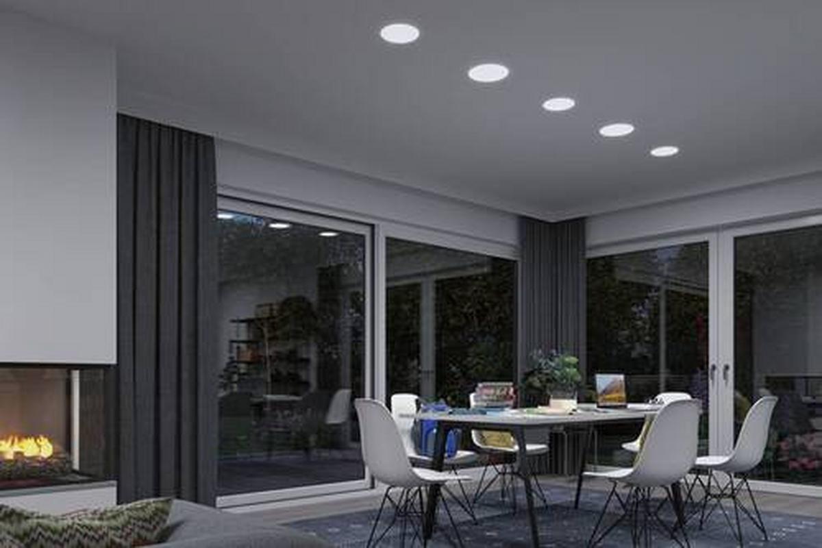 LED-Paneel Veluna VariFit in Weiß max. 15 Watt - Weiß, Basics, Kunststoff (18,5cm) - Paulmann