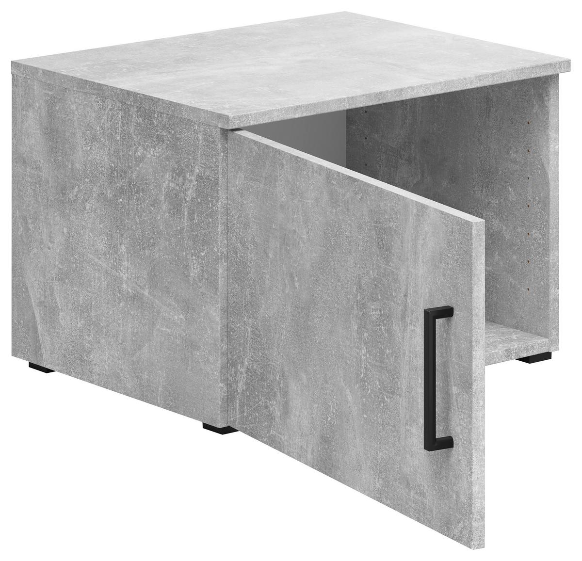 Aufsatzschrank Multistauraum Grau - Schwarz/Grau, MODERN, Holzwerkstoff/Kunststoff (50/35/40cm) - Mömax