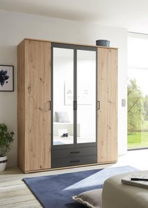 Kleiderschrank Eichefarben 'Chicago' online kaufen ➤ mömax Kleiderschrank Eichefarben 'Chicago' online kaufen ➤ mömax