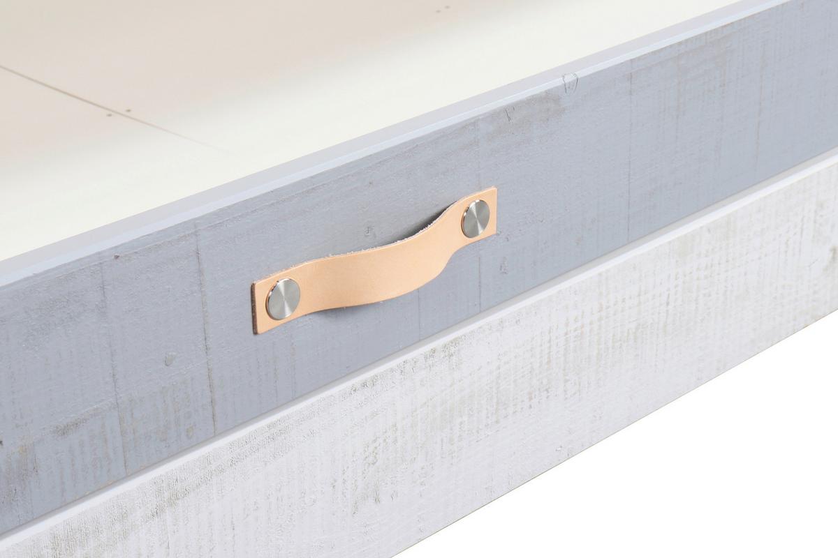 Hausbett ca. 90x200 cm Grau/Weiß - Weiß/Grau, Design, Holz/Holzwerkstoff (90/200cm) - Livetastic