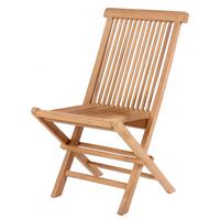 Gartenklappstuhl Woodie Teak - Teakfarben, Basics, Holz (47/89/62cm)