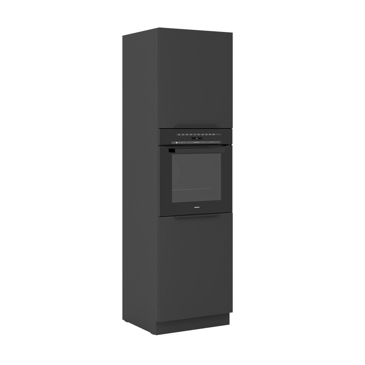 Element Za Ugradni Šporet Siena - crna, Moderno, metal/pločasti materijal (60/210/57cm) - Modern Living