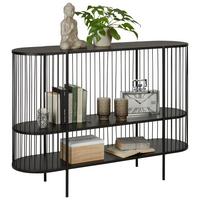 Konsole aus Metall in Schwarz - Schwarz, Modern, Metall (120/85/33cm) - Premium Living