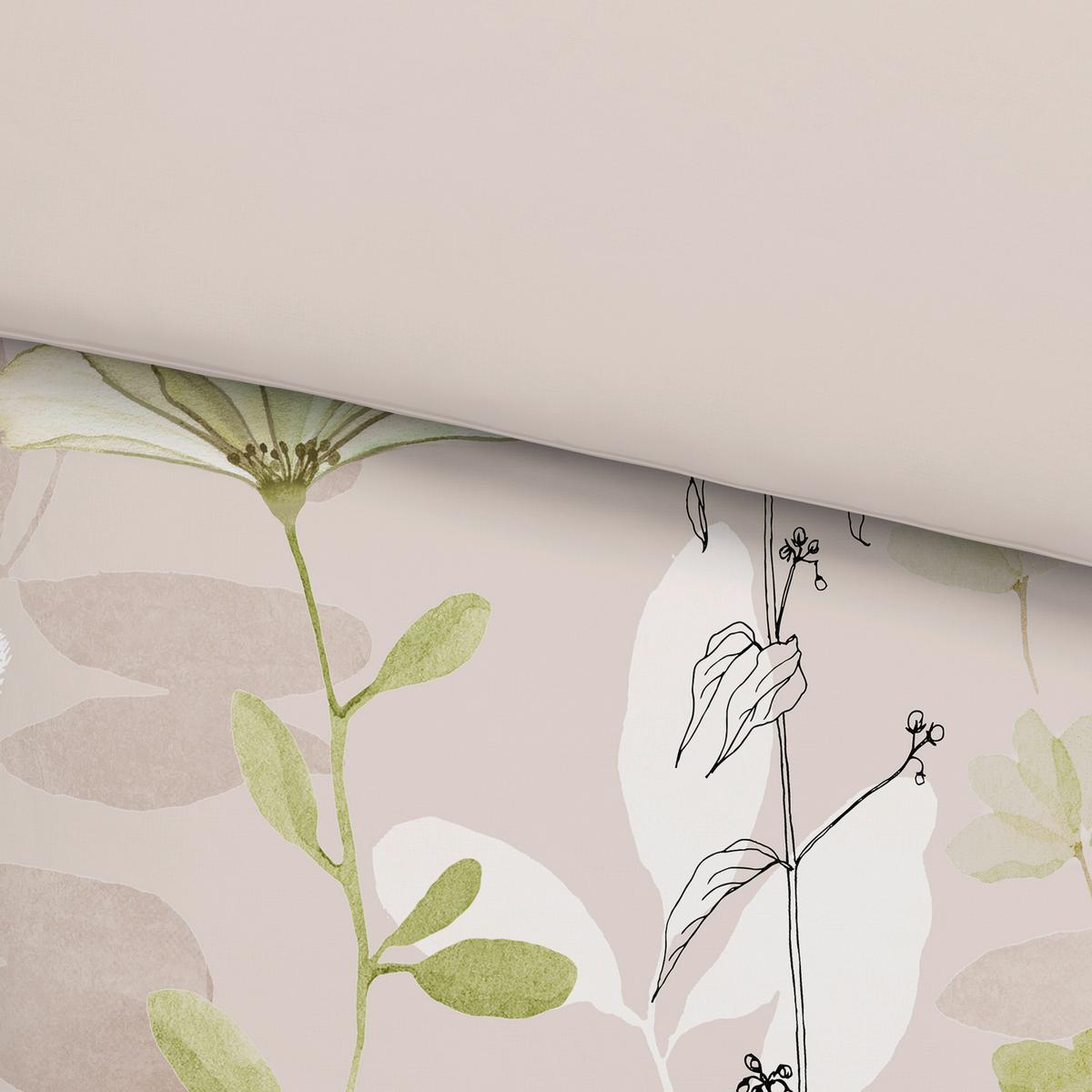 Ágyneműhuzat-garnitúra Kétszemélyes  Loala Xxl - bézs/zöld, Romantik / Landhaus, textil (200/220cm) - Mömax