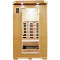 INFRAROTKABINE CARMEN B: 120 CM 2 PERSONEN - Braun, Basics, Holz (120/195/120cm) - Sanotechnik