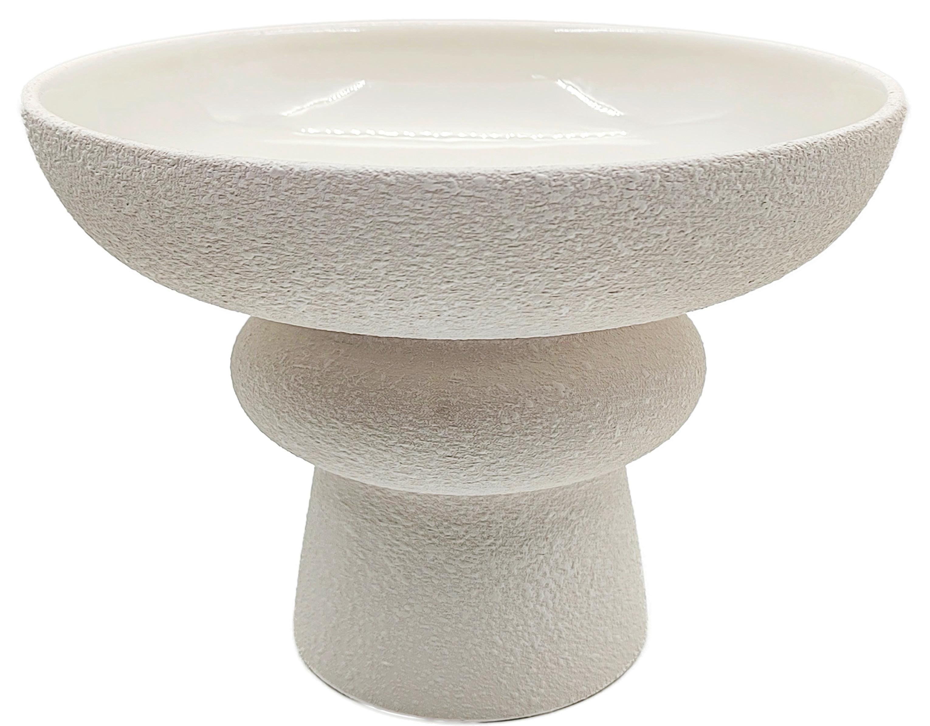 Tavă decorativă Yuri - alb, Modern, ceramică (22/15,7cm) - Mömax