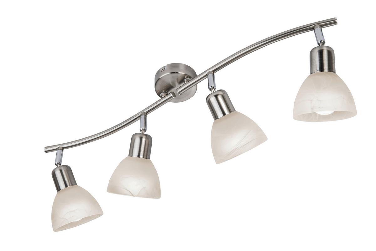 LAMPA REFLEKTOROWA 818904016X DAYTONA *SBN* - biały/kolor niklowy, Basics, metal/szkło (70/16,8cm) - Novel
