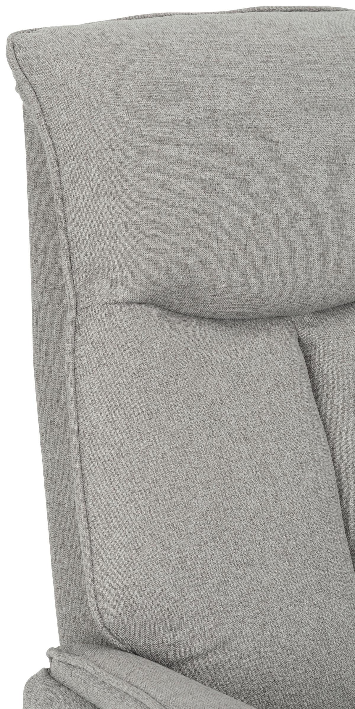 FOTEL TELEWIZYJNY TANJA - czarny/szary, Design, metal/tkanina (71/105/85cm) - MID.YOU