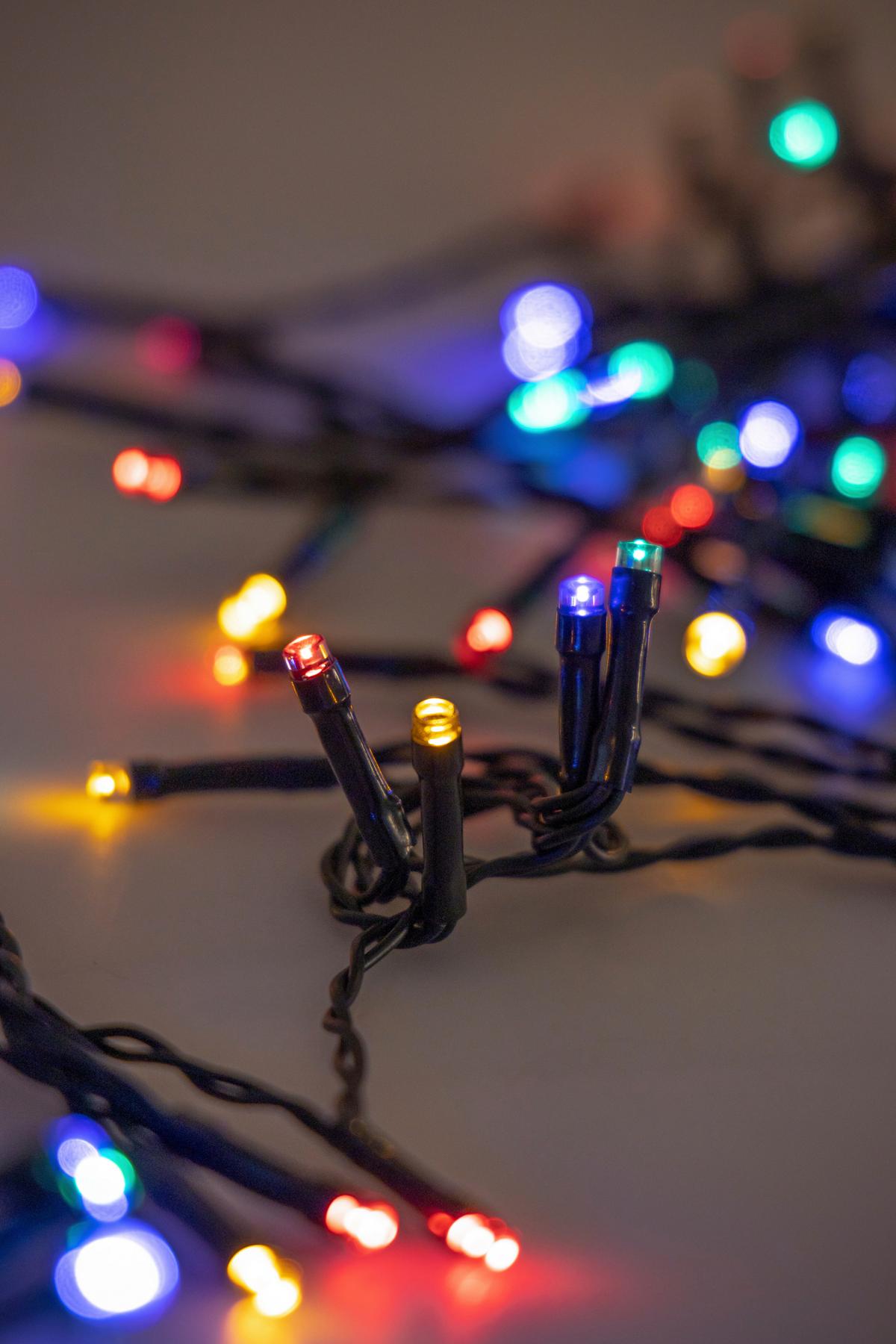 Lichterkette Öl Dunkelgrün max. 1 Watt - Dunkelgrün, Romantik / Landhaus, Kunststoff (720cm) - Modern Living