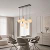 HÄNGLAMPA SCHER - vit/svart, Modern, metall/glas (95/39/120cm)