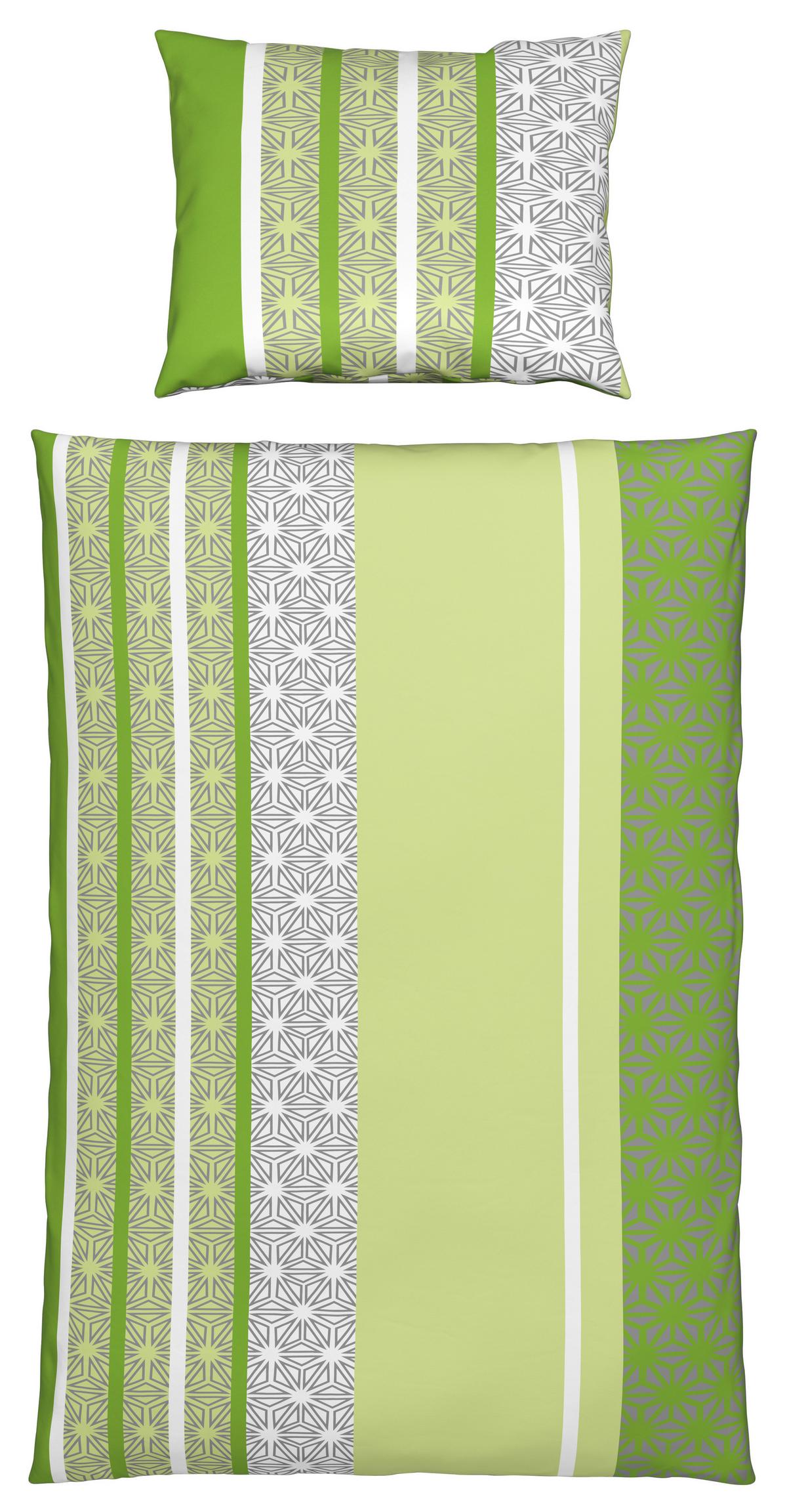 Posteljina Sara 140x200/60x80cm - zelena, tekstil (140/200cm) - Based
