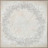 Leinwandbild Keira Grau/weiss Ca. 102x102x4,5cm - Weiss/Beige, Konventionell, Holz/Kunststoff (102/102/4,5cm) - Mömax