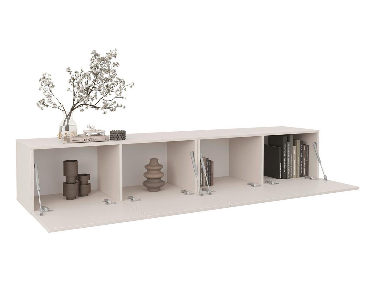 KOMODA NISKA NEWNIQ - kaszmir, Design, materiał drewnopochodny (200/36,7/42cm) - Hom`in