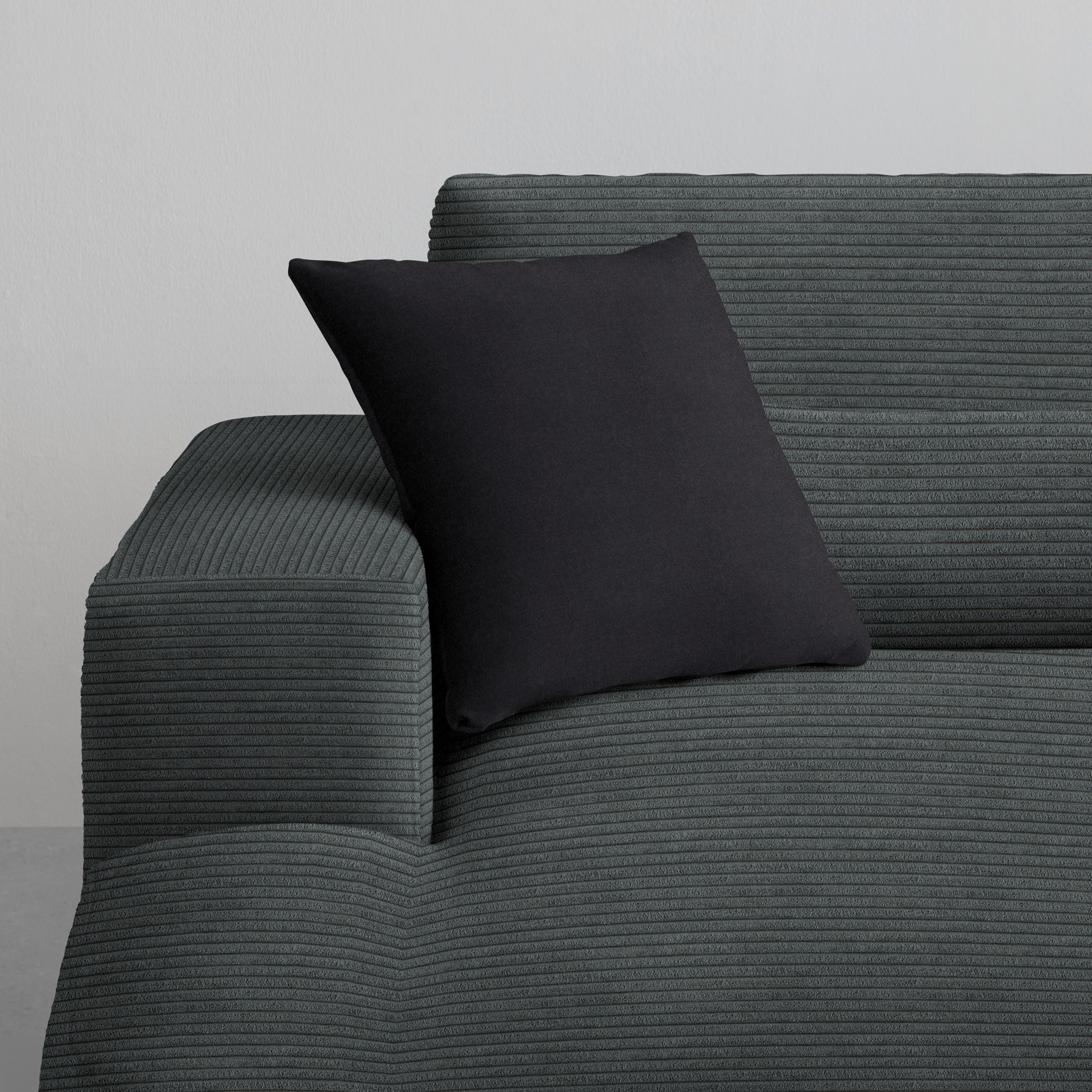 Ecksofa Fabiona rechts Graphitfarben - Graphitfarben, MODERN, Holz (268/85/194cm) - Premium Living