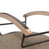 GUNGFÅTÖLJ DEVIN - ljusbrun/naturfärgad, Modern, metall/trä (71/100/106cm)