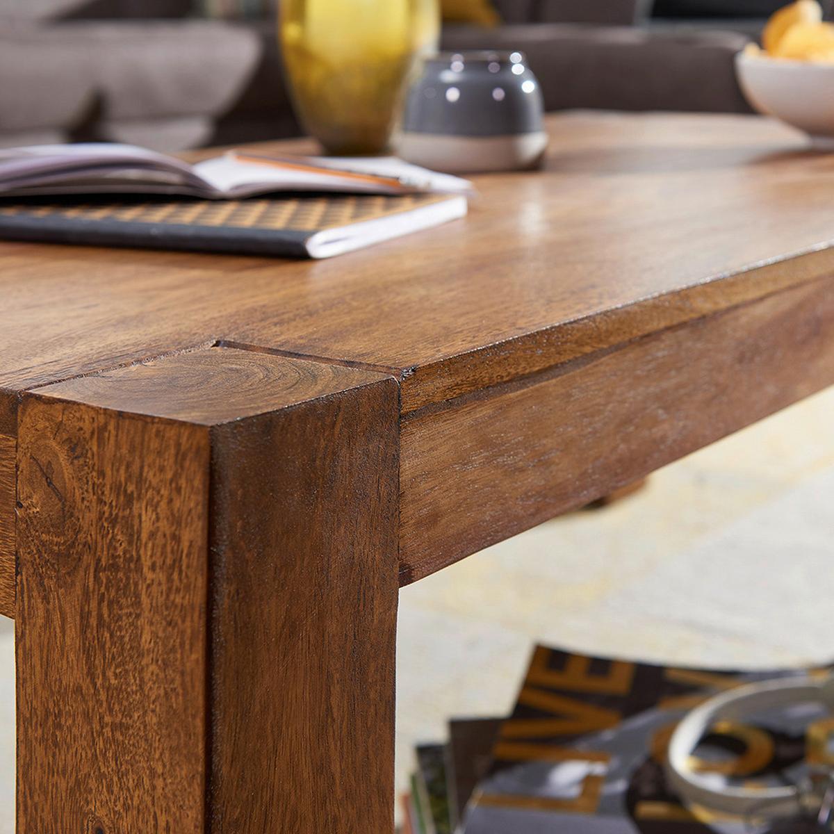 Couchtisch Mumbai in Sheeshamfarben Echtholz - Sheeshamfarben, Design, Holz (110/60/40cm) - MID.YOU