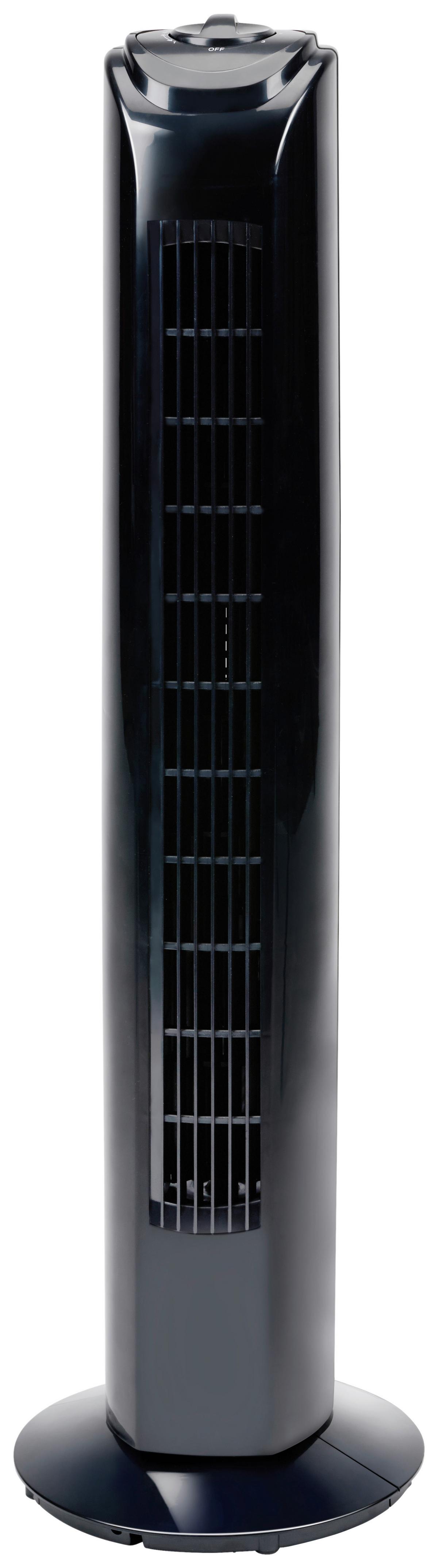 Turmventilator Fan Tower Schwarz max. 45 Watt - Schwarz, MODERN, Kunststoff (22/22/81cm)