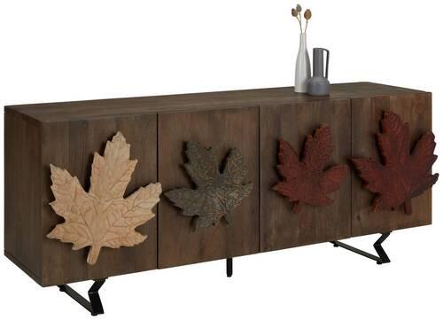 Tálalószekrény Maple - színes, Modern, fa/fém (177/75/45cm) - Premium Living