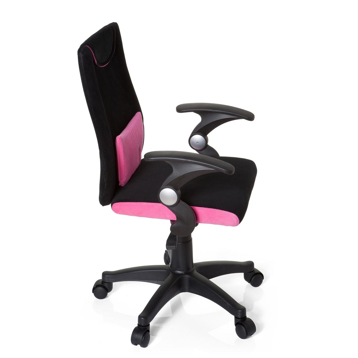 Mladinski Vrtljivi Stol Kiddy Pro Al, Črna, Roza - pink/črna, Basics, umetna masa (50/87-97/40cm) - MID.YOU