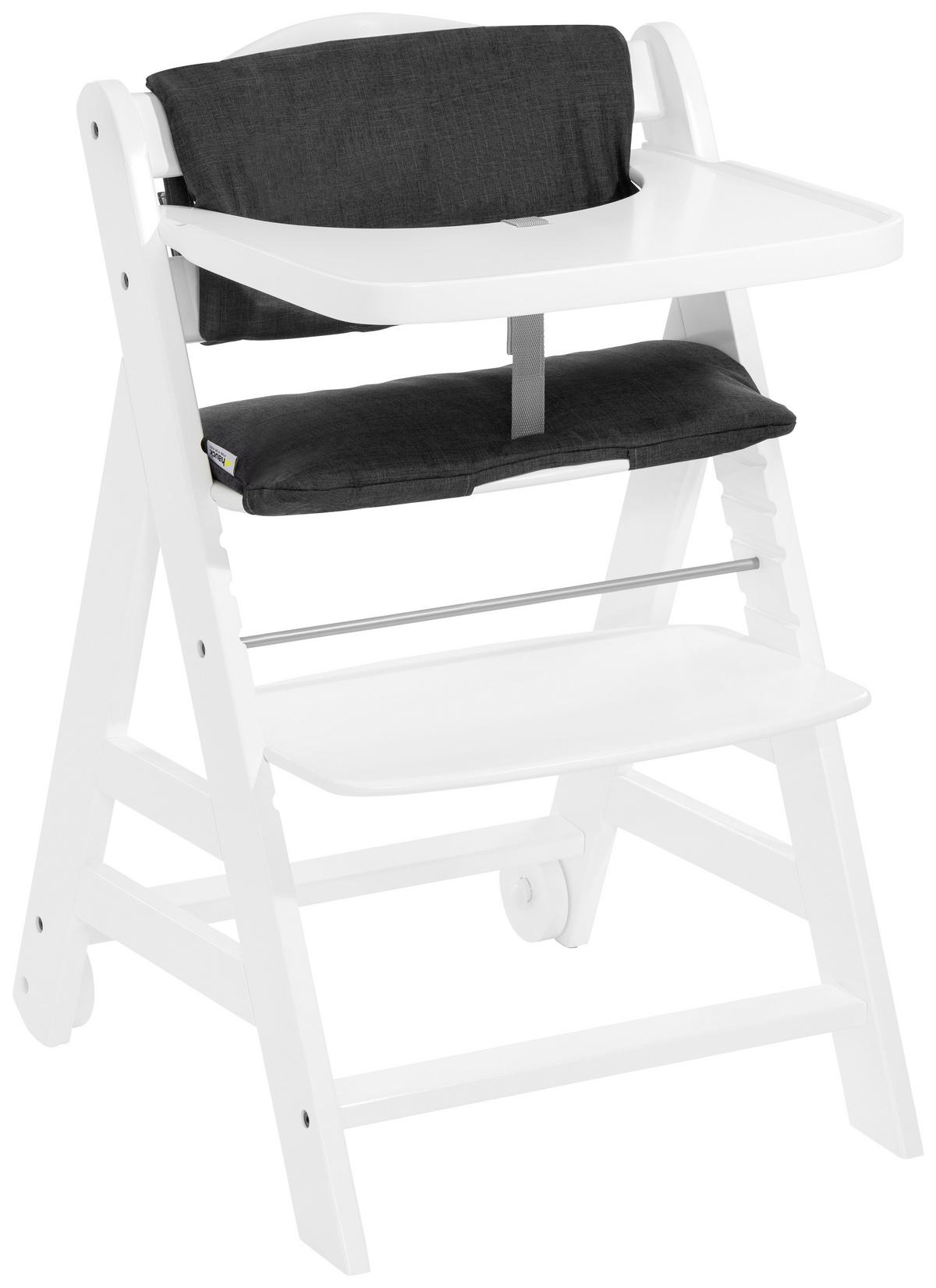 WYSOKIE KRZESŁO 663240 BETA+BOUNCER - biały/szary, Basics, drewno (58/48/83cm) - Hauck