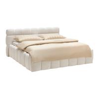 Polsterbett Monte Beige ca. 180x200cm - Beige/Schwarz, KONVENTIONELL, Kunststoff/Textil (180/200cm) - Based