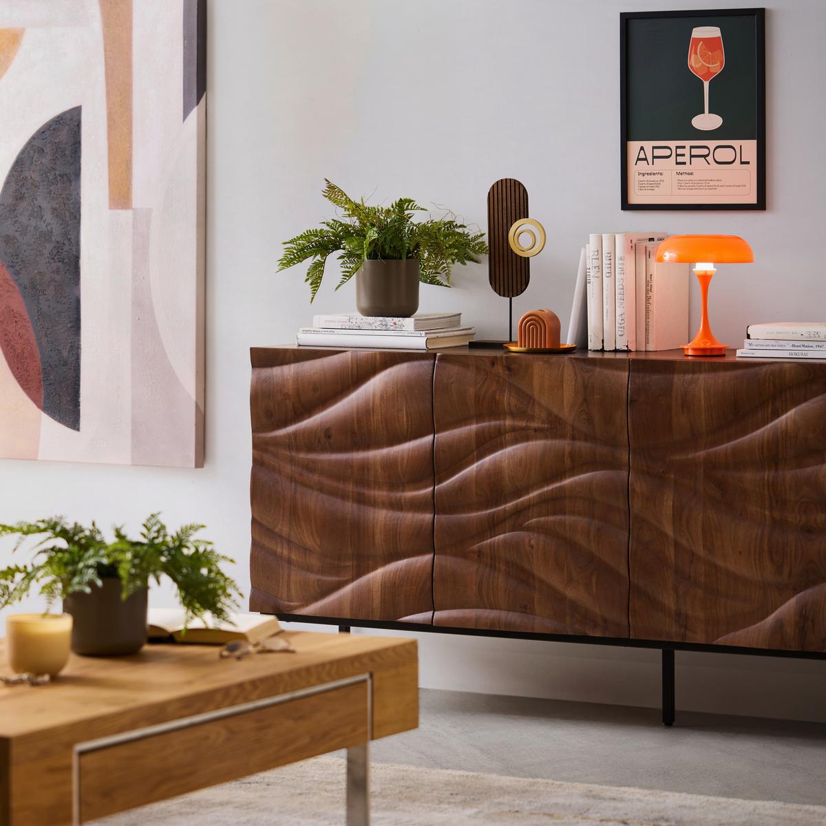 Lumânare Arch I - portocaliu, Modern, parafină (7,5/6/8,5cm) - Mömax