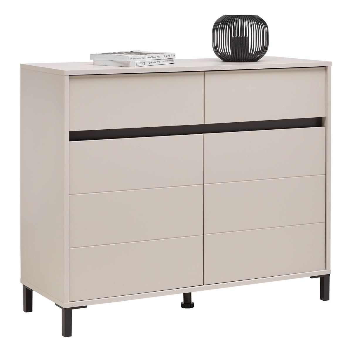 Kommode Arran Kaschmir - Kaschmir, MODERN, Holzwerkstoff (106/90/40cm) - Mömax