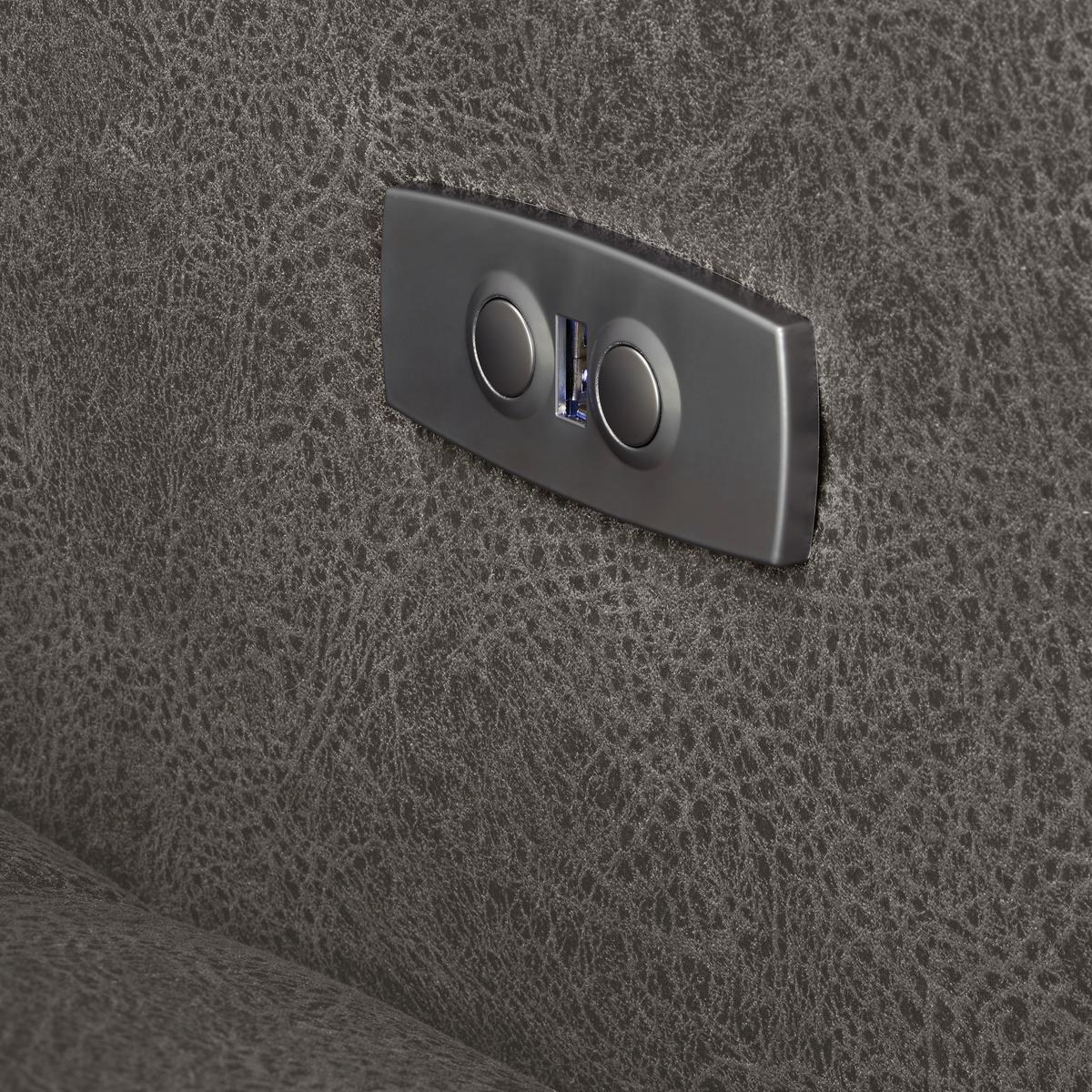 Ecksofa Panama links Greige - Greige/Schwarz, KONVENTIONELL, Textil/Metall (216/89-102/304cm) - Premium Living
