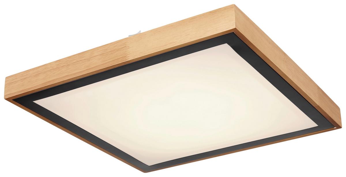 LAMPA SUFITOWA LUISA - czarny/brązowy, Design, tworzywo sztuczne/metal (39/39/9cm) - Novel