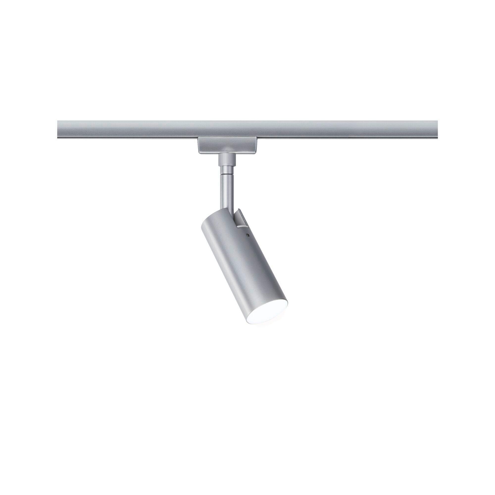 Schienensystem-Strahler Tubo in Chromfarben max. 4,5 W - Chromfarben, Design, Metall (4,2/4,2/18,6cm) - Paulmann