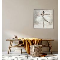 Tablou cu ramă Magali cca. 80x80 cm - argintiu/multicolor, Modern, plastic/textil (80/80/2,8cm) - Mömax