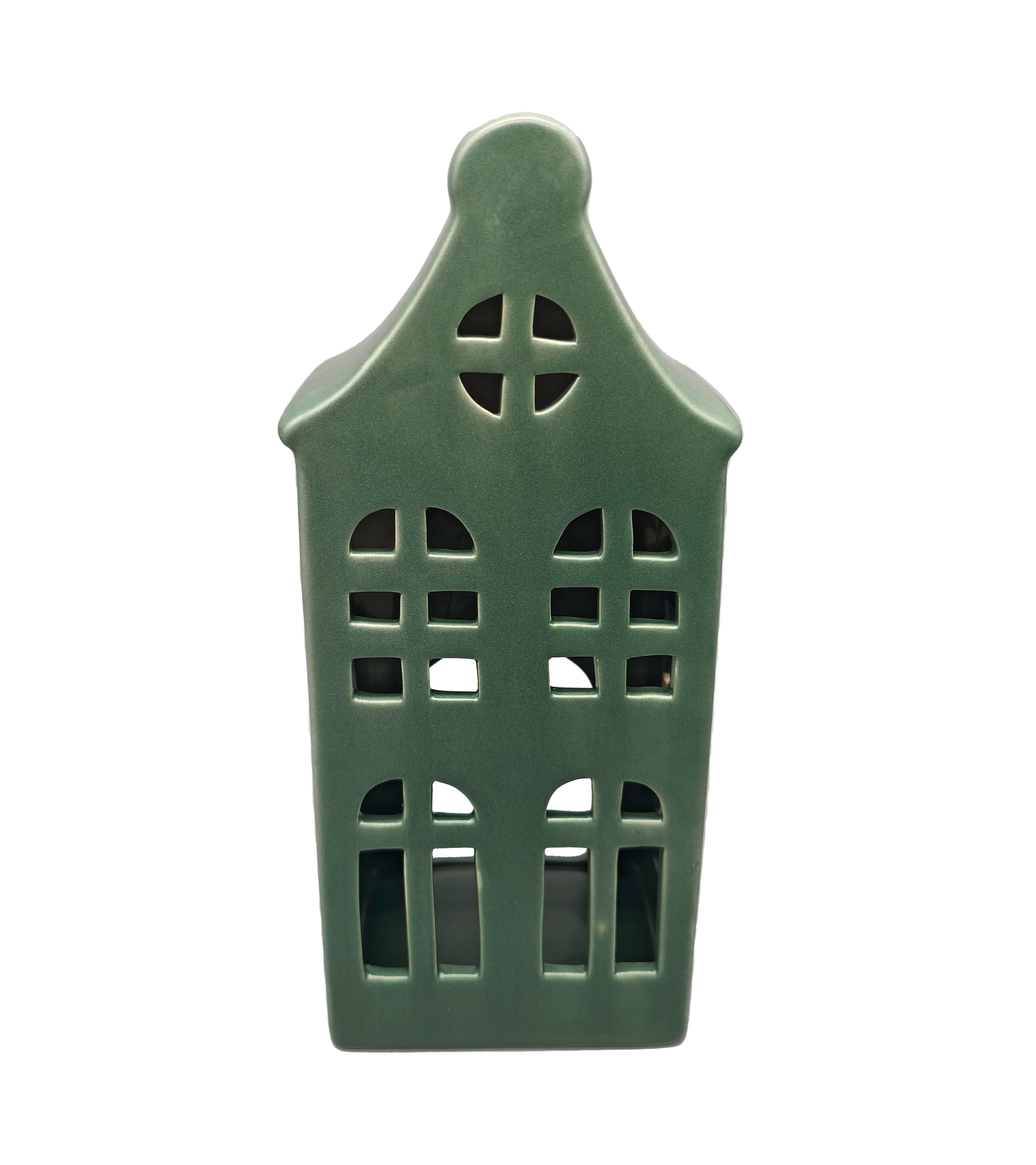 Dekorativna Hiša Collin - temno zelena, Konvencionalno, keramika (10,5/25,2/8,2cm) - Mömax