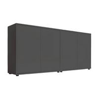 Sideboard Mailand Set 2 Anthrazit - Anthrazit/Schwarz, MODERN, Holzwerkstoff/Kunststoff (158/73/33cm) - MID.YOU