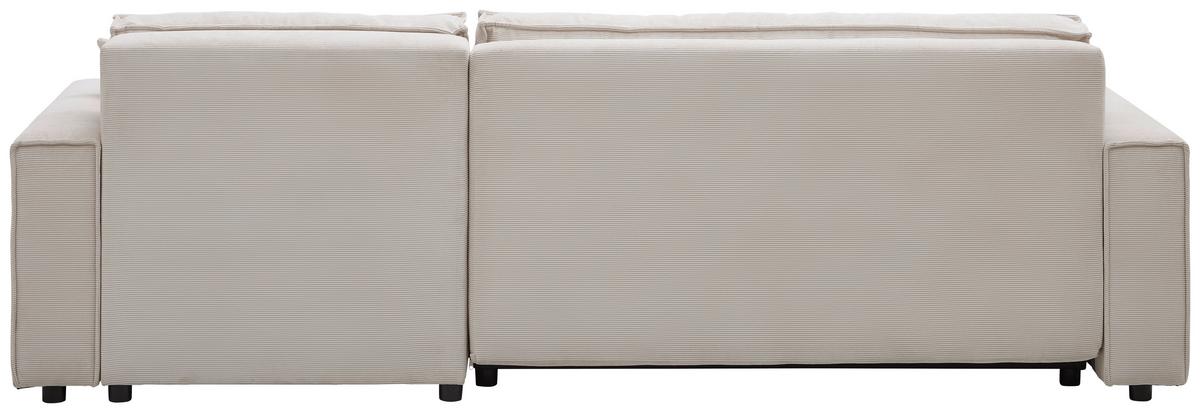 Sedežna Garnitura Mira, Bež, Ležišče - črna/bež, Basics, tekstil (248/76/140cm) - Modern Living