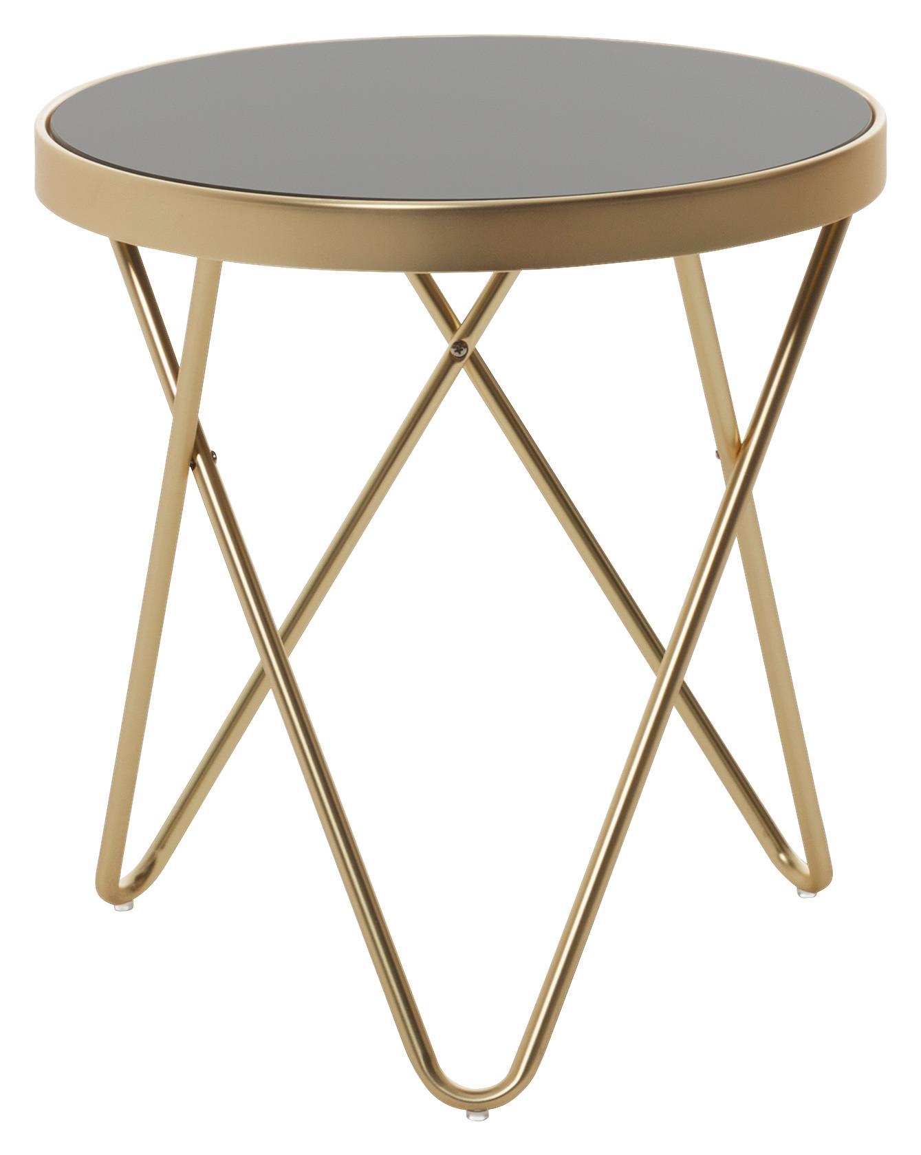 Mizica Dana - zlate barve/črna, Design, kovina/steklo (42/46cm) - MID.YOU