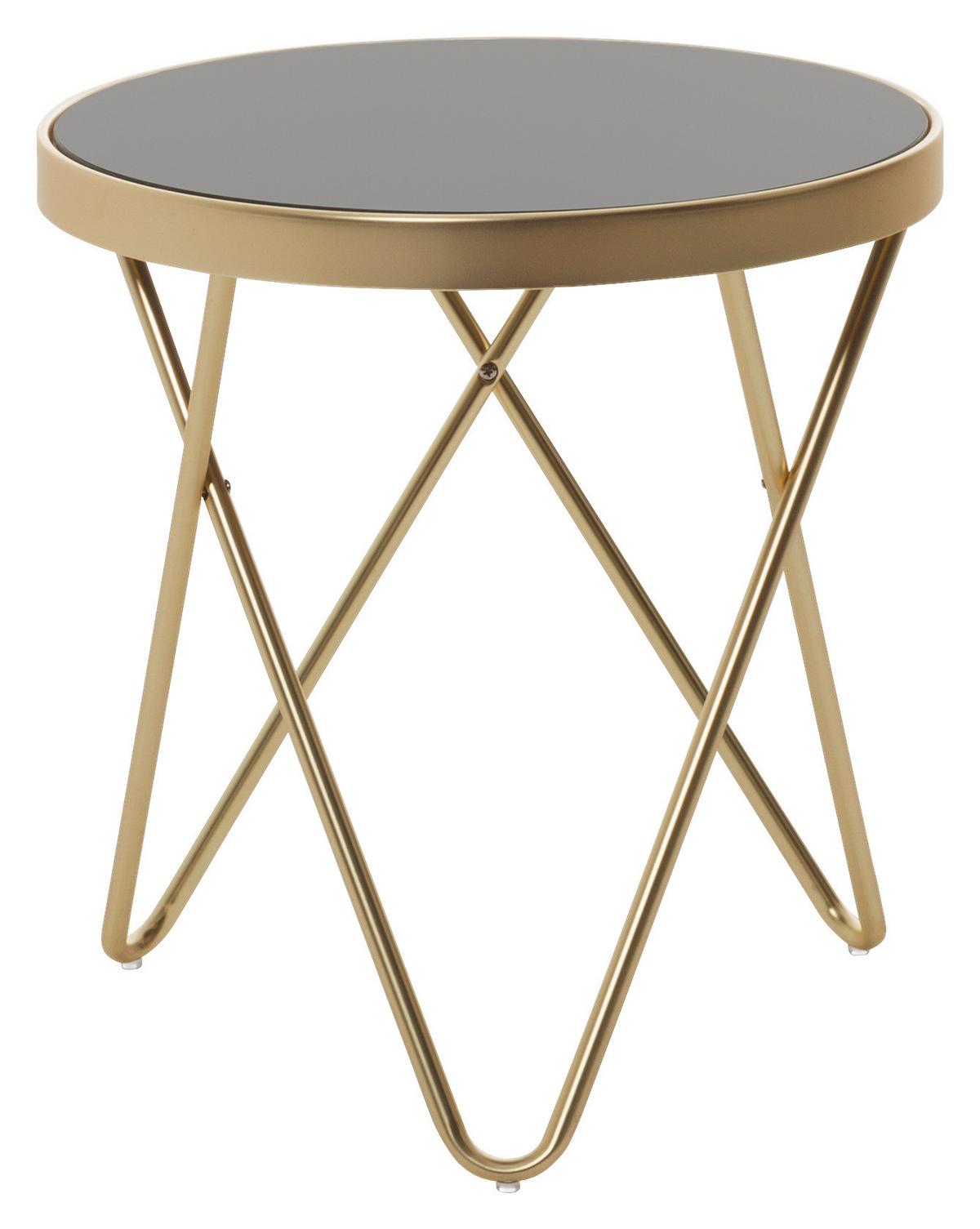 Mizica Dana - zlate barve/črna, Design, kovina/steklo (42/46cm) - MID.YOU