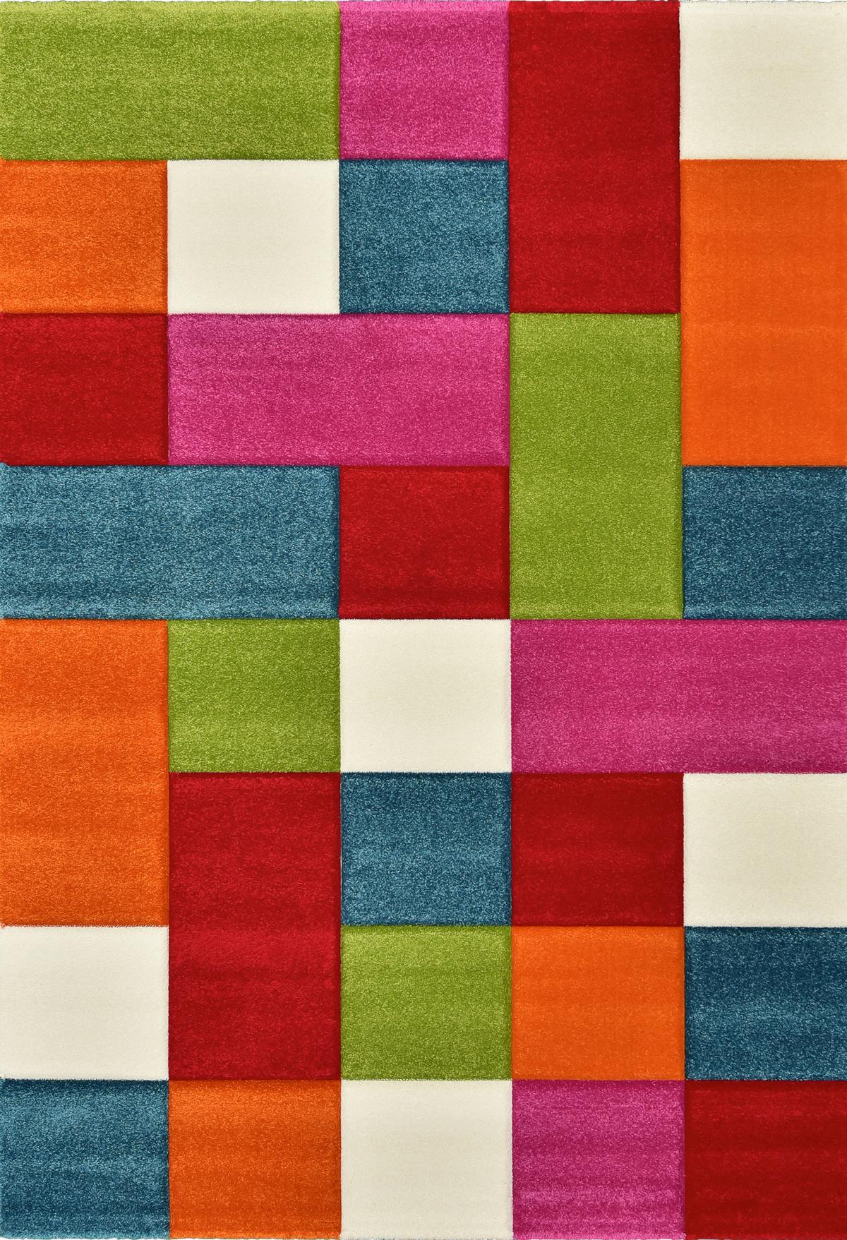 Webteppich Diamond Kids Multicolor ca. 80x150cm - Multicolor, Basics, Textil (80/150cm)