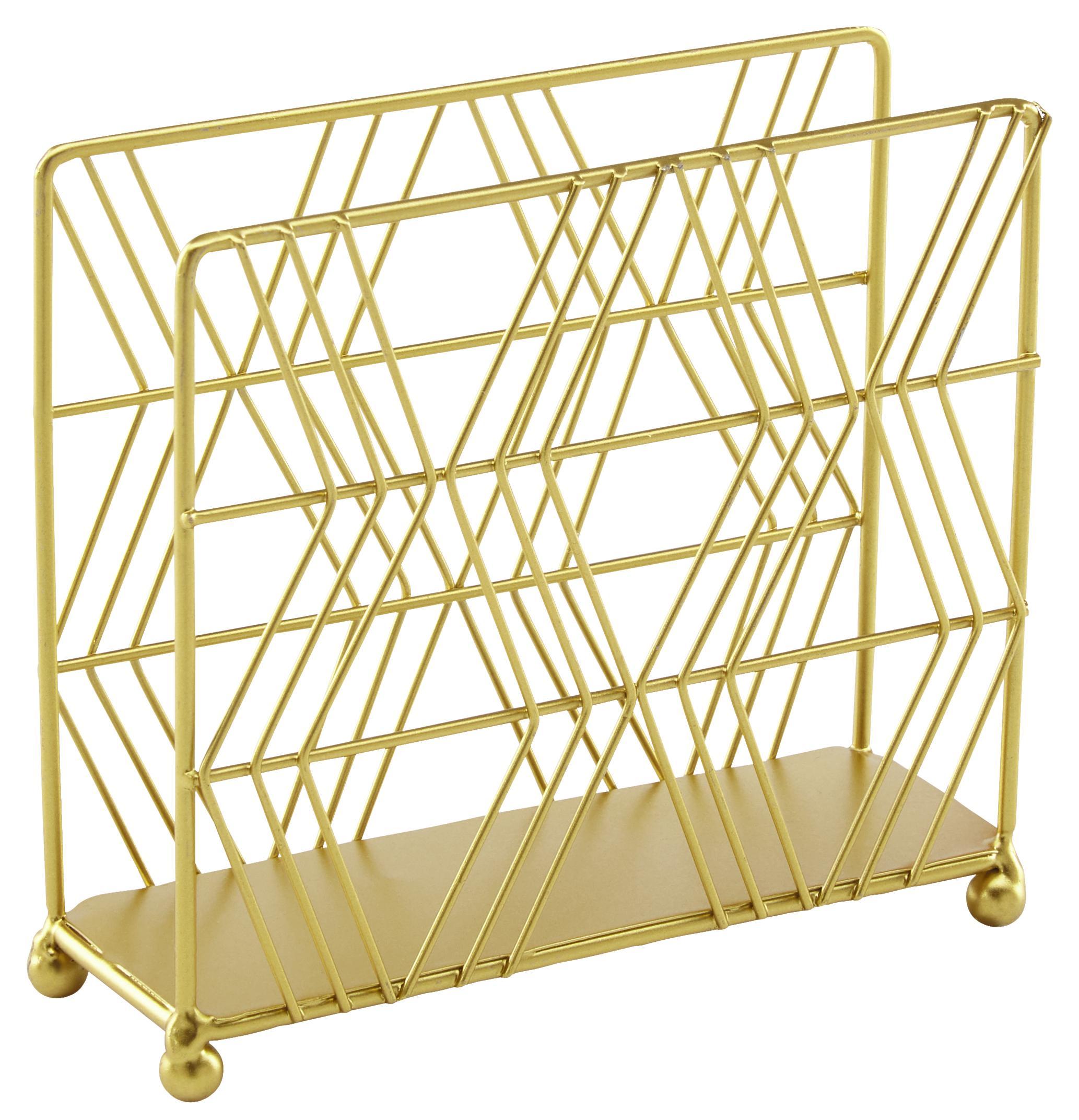 Serviettenhalter Goldie in Goldfarben - Goldfarben, MODERN, Metall (15/5/13,5cm)