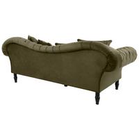 Trosjed Cupido - maslinasto zelena/crna, Design, tekstil/drvo (242/91/104cm) - Mömax
