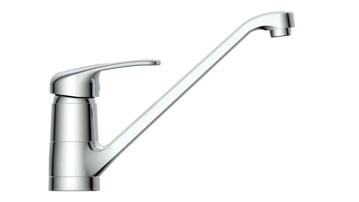 Küchenarmatur Sistant Wien in Chrom - Chromfarben, Basics, Metall (17cm) - Sistant