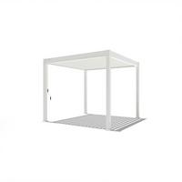 Pergola Trumpf, Bela Visok Sijaj, 3x3m - bela/visoki sijaj, Basics, kovina (300/255/300cm) - Gardenson