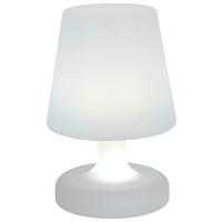 Veioză cu LED Prima - alb, Konventionell, plastic (16/25cm) - Mömax