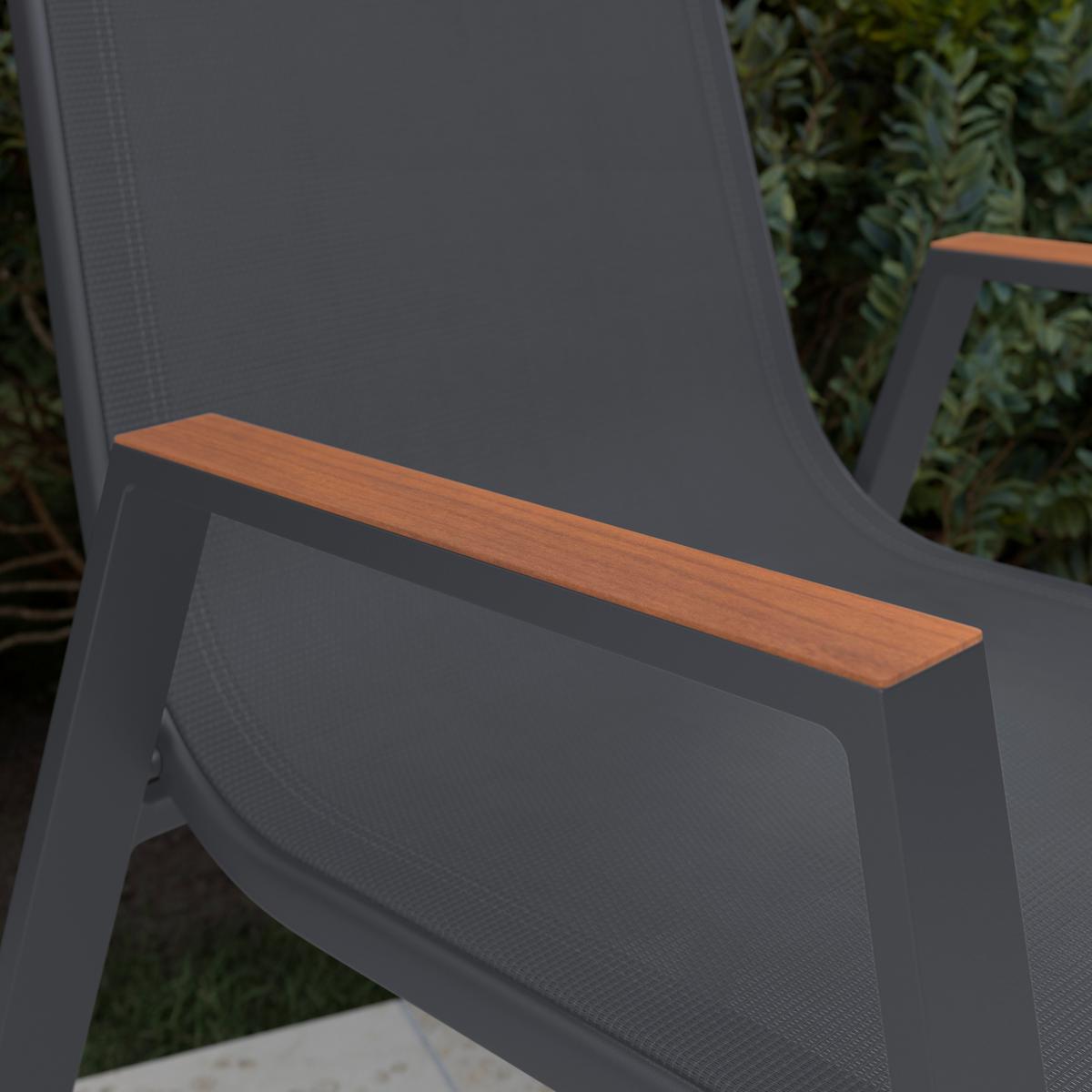 Stolica Deni 1 - prirodna boja/antracit, Osnovno, metal/tekstil (54/90/76cm) - Mömax